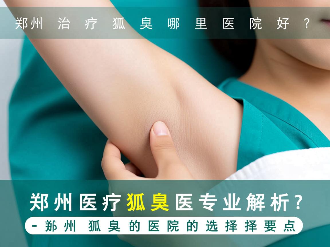 郑州治疗狐臭哪里医院好？专业解析郑州狐臭医院的选择要点