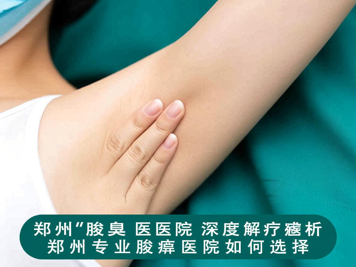 郑州腋臭医院深度解析，郑州专业腋臭医院如何选择