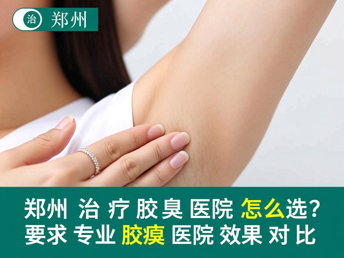 郑州治疗腋臭医院怎么选？郑州专业腋臭医院效果对比