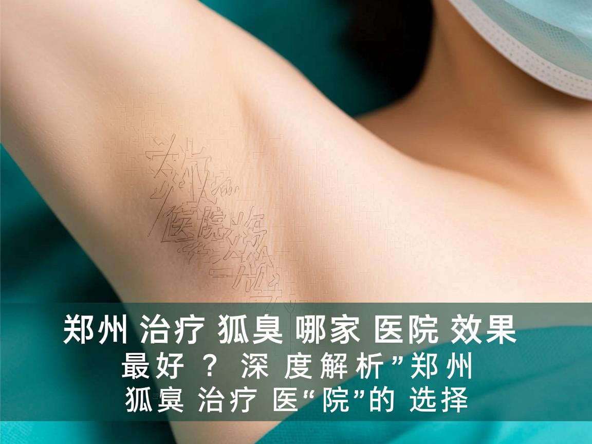 郑州治疗狐臭哪家医院效果最好？深度解析郑州狐臭治疗医院的选择