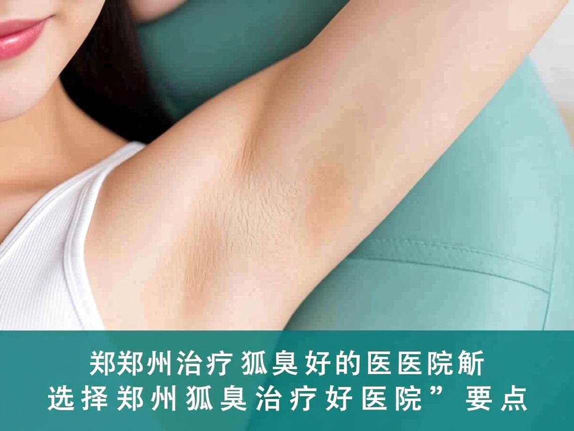 郑州治疗狐臭好的医院解析，选择郑州狐臭治疗好医院的要点