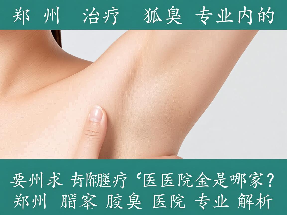 郑州治疗狐臭专业的医院是哪家？郑州附医腋臭医院专业解析