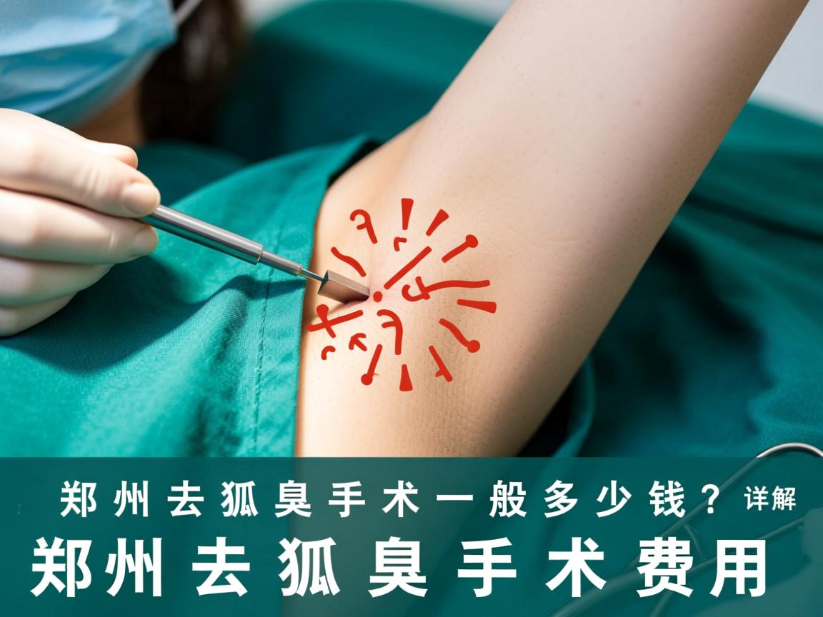 郑州去狐臭手术一般多少钱？详解郑州去狐臭手术费用