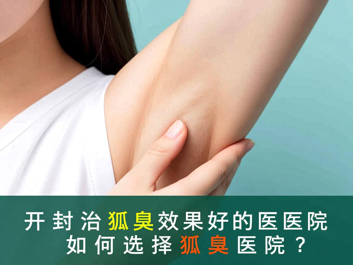 开封治狐臭效果好的医院，如何选择狐臭医院？