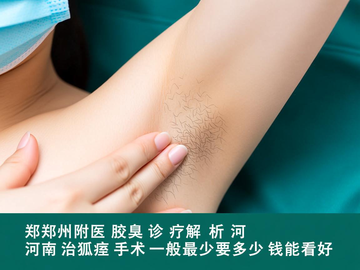 郑州附医腋臭诊疗解析，河南治狐臭手术一般最少要多少钱能看好