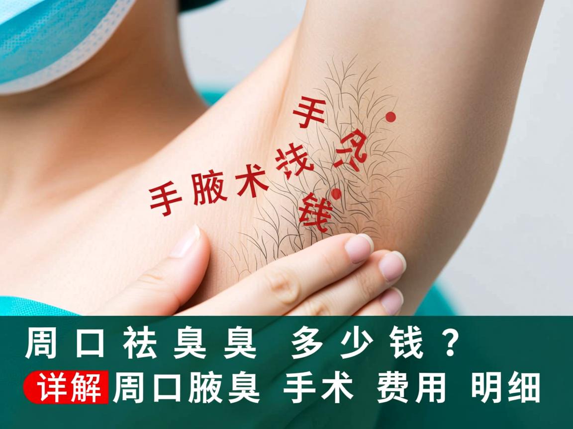 周口祛腋臭手术多少钱？详解周口腋臭手术费用明细