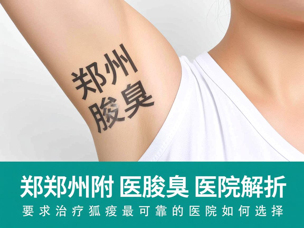 郑州附医腋臭医院解析，郑州治疗狐臭最可靠的医院如何选择