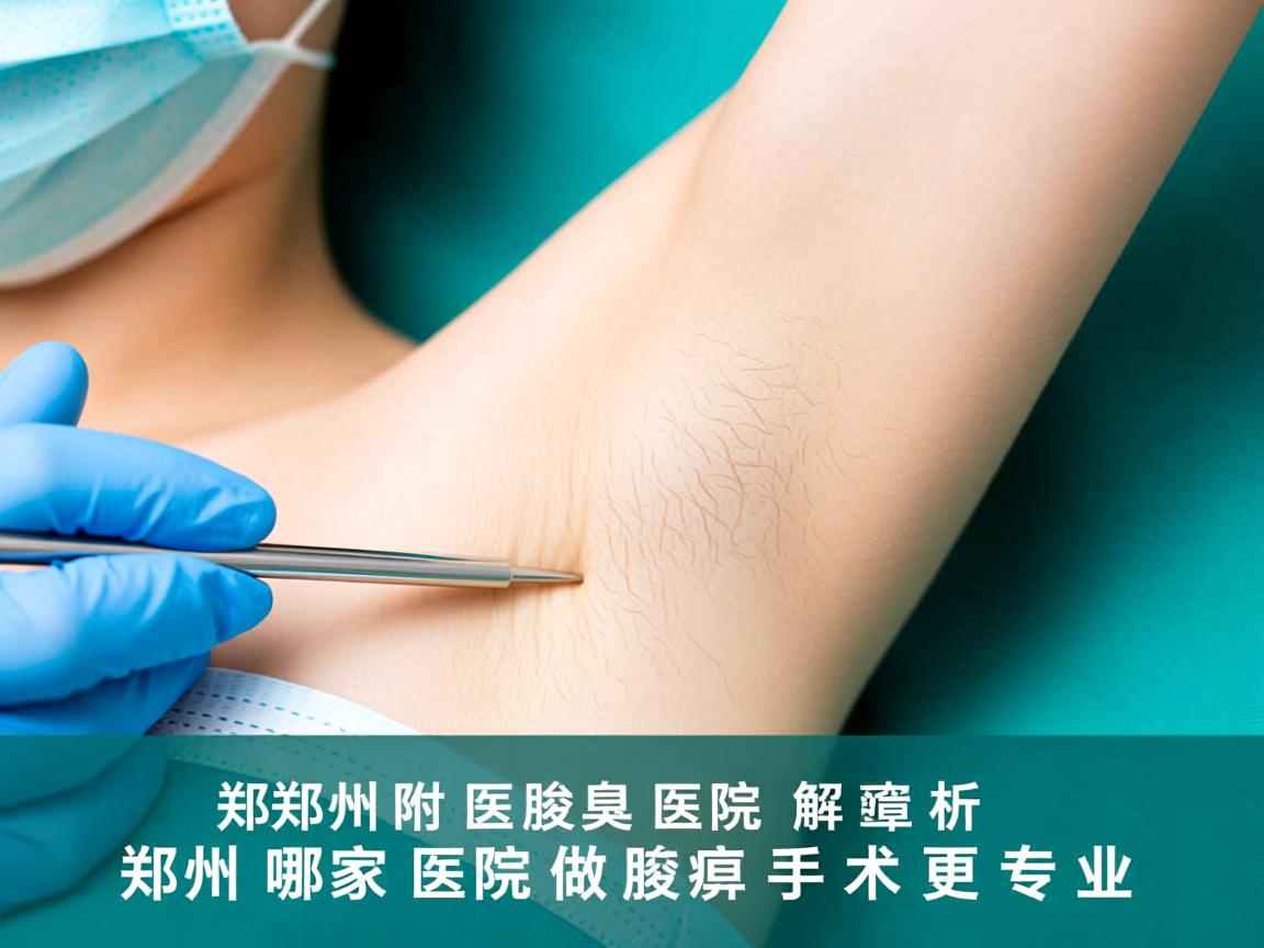 郑州附医腋臭医院解析，郑州哪家医院做腋臭手术更专业