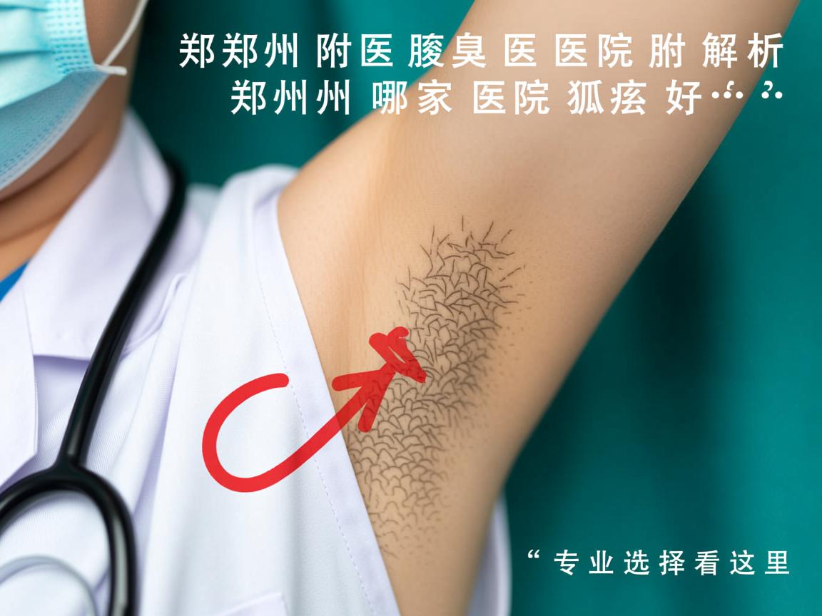 郑州附医腋臭医院解析，郑州哪家医院狐臭好，专业选择看这里