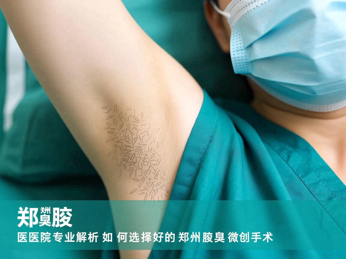 郑州腋臭医院专业解析，如何选择好的郑州腋臭微创手术