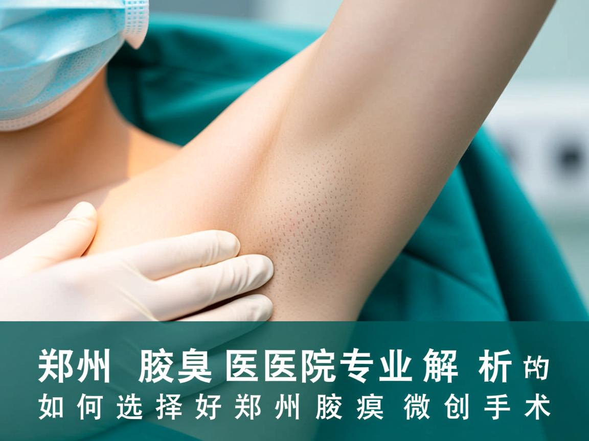 郑州腋臭医院专业解析，如何选择好的郑州腋臭微创手术