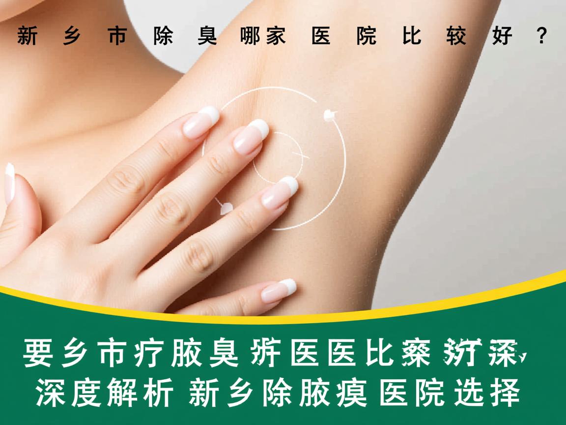 新乡市除腋臭哪家医院比较好？深度解析新乡除腋臭医院选择