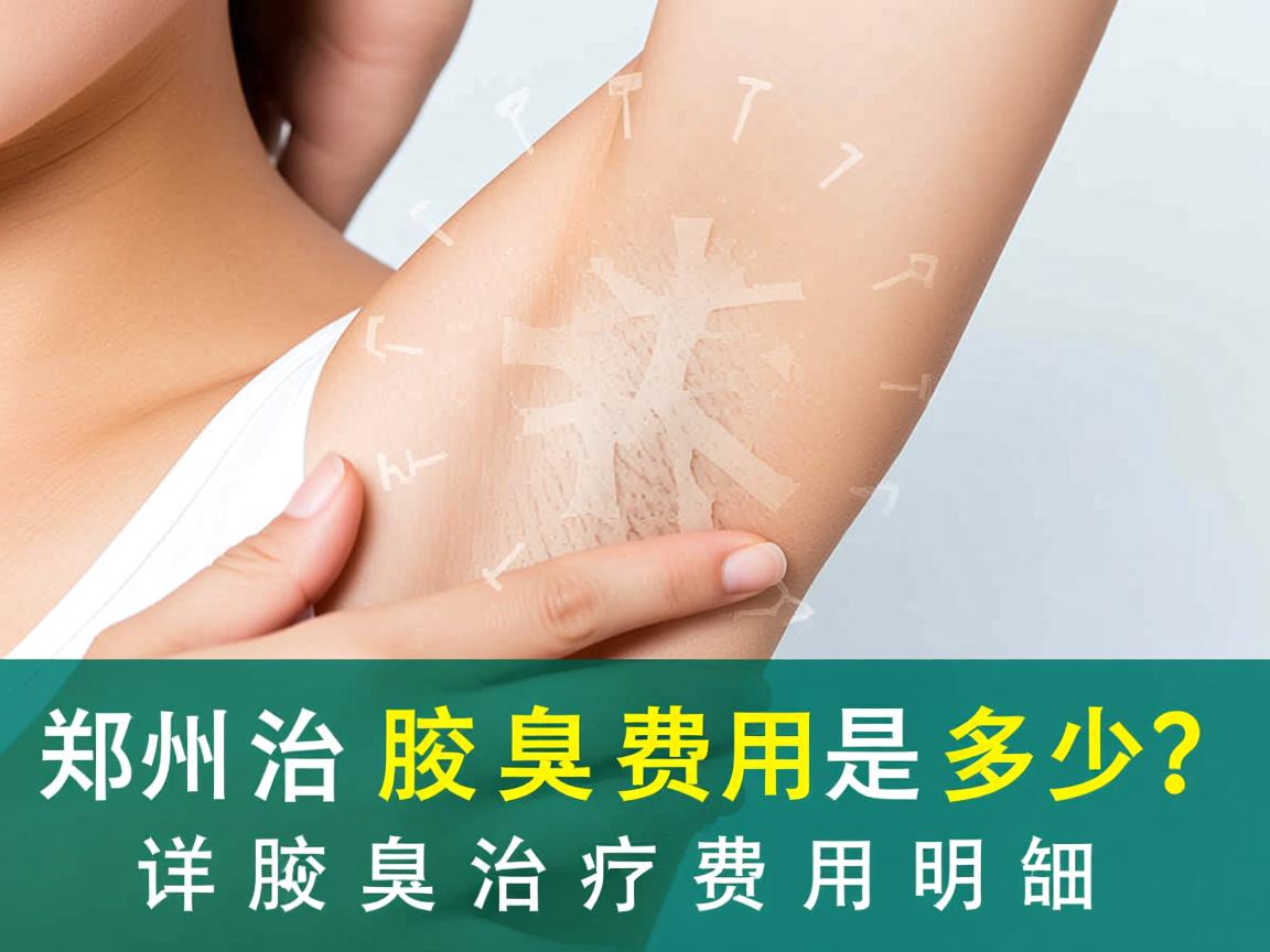 郑州治疗腋臭的费用是多少？详解腋臭治疗费用明细