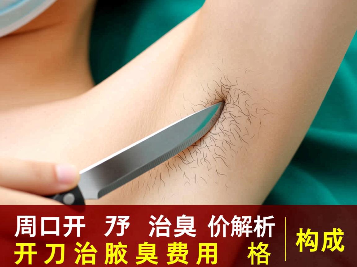 周口开刀治腋臭价格解析，详解开刀治腋臭费用构成