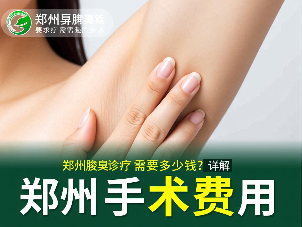 郑州腋臭诊疗需要多少钱？详解郑州腋臭手术费用