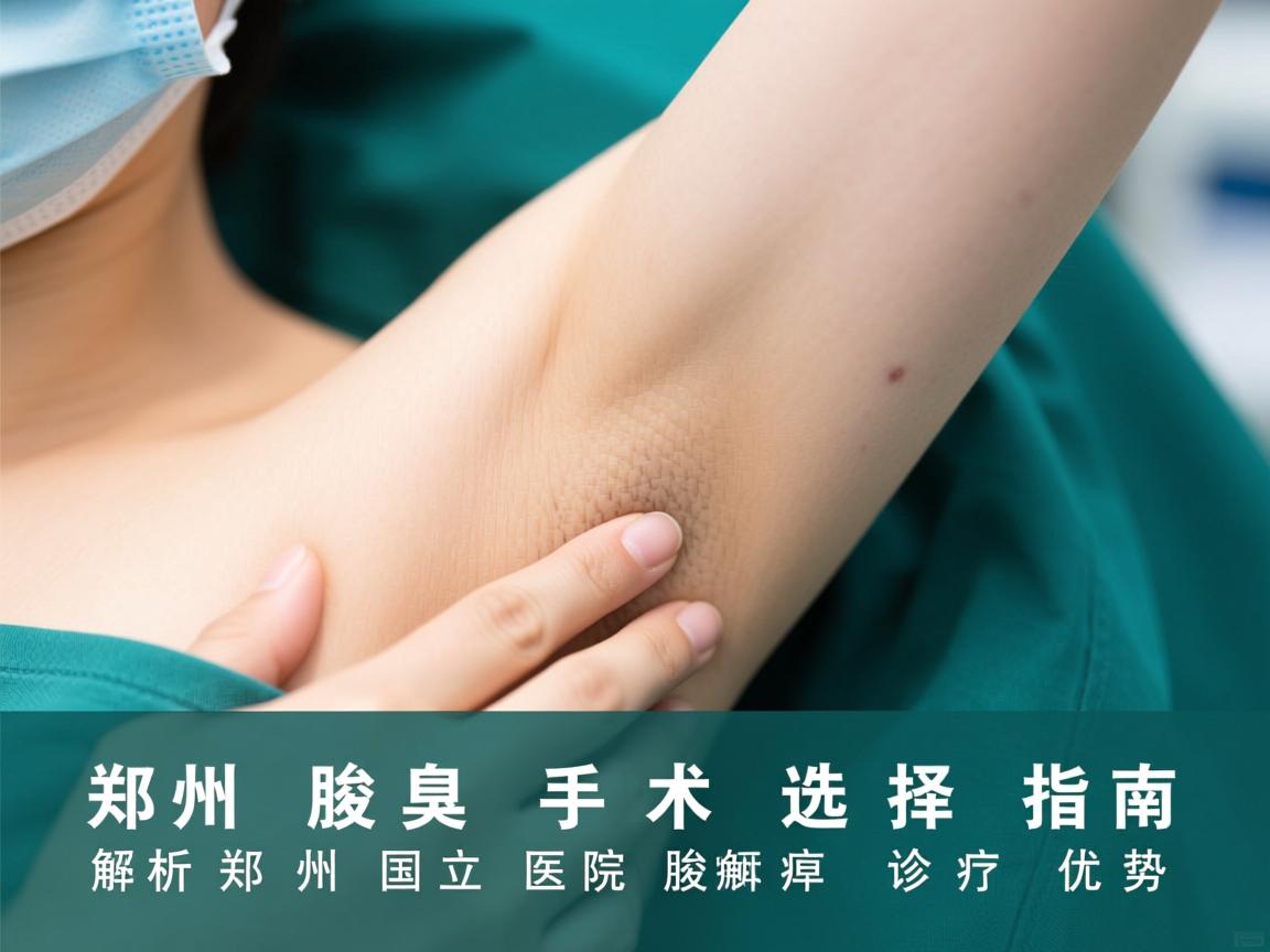 郑州腋臭手术选择指南，解析郑州国立医院腋臭诊疗优势
