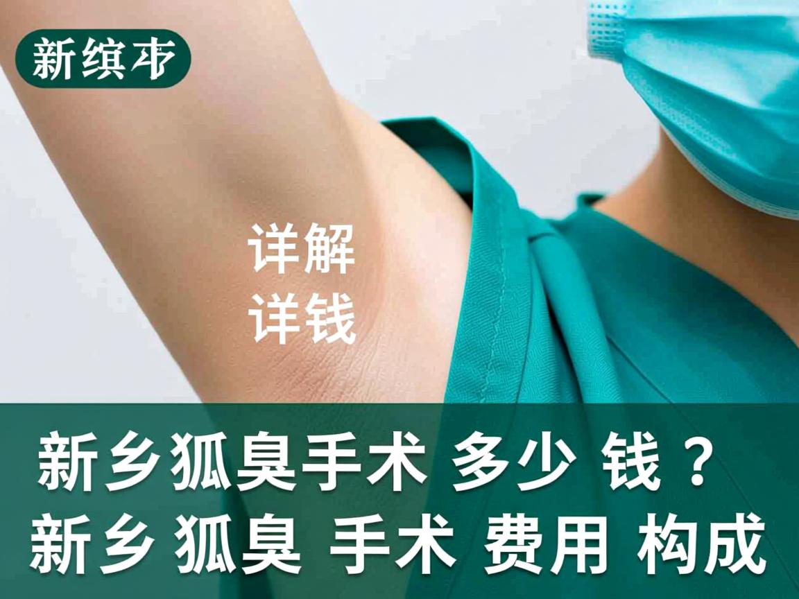 新乡狐臭手术多少钱？详解新乡狐臭手术费用构成
