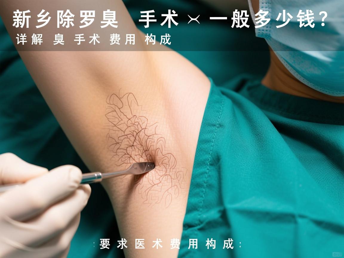 新乡除腋臭手术一般多少钱？详解腋臭手术费用构成