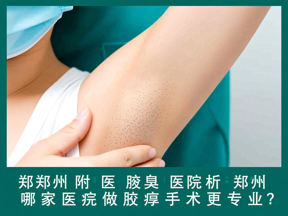 郑州附医腋臭医院解析，郑州哪家医院做腋臭手术更专业？