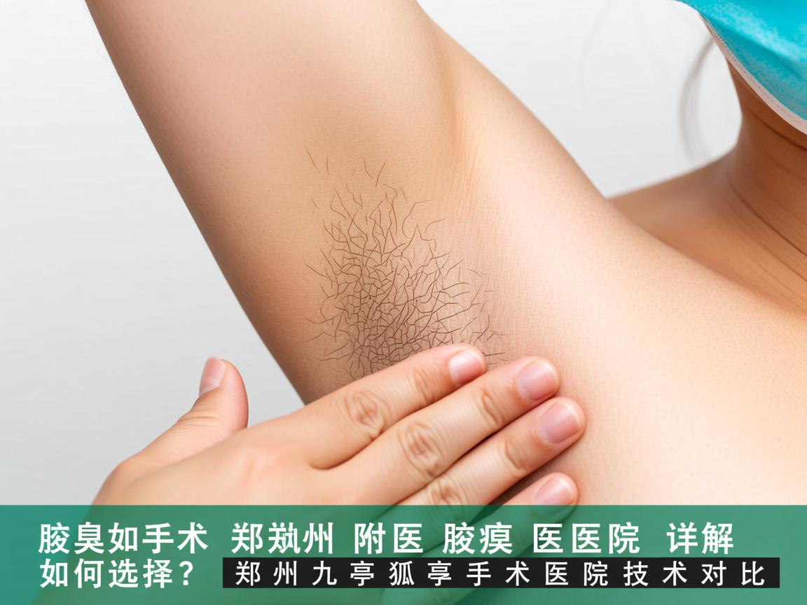 腋臭手术如何选择？郑州附医腋臭医院详解郑州九亭狐臭手术医院技术对比