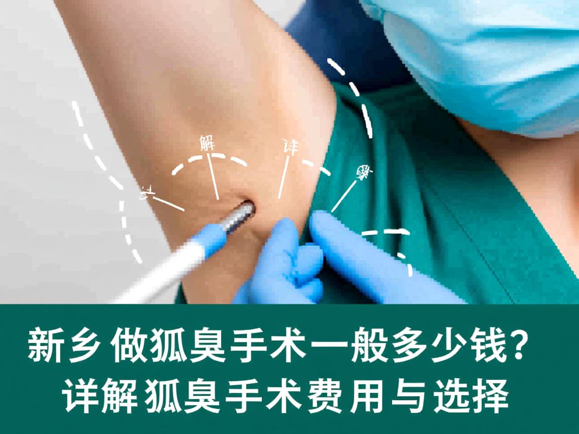 新乡做狐臭手术一般多少钱？详解狐臭手术费用与选择