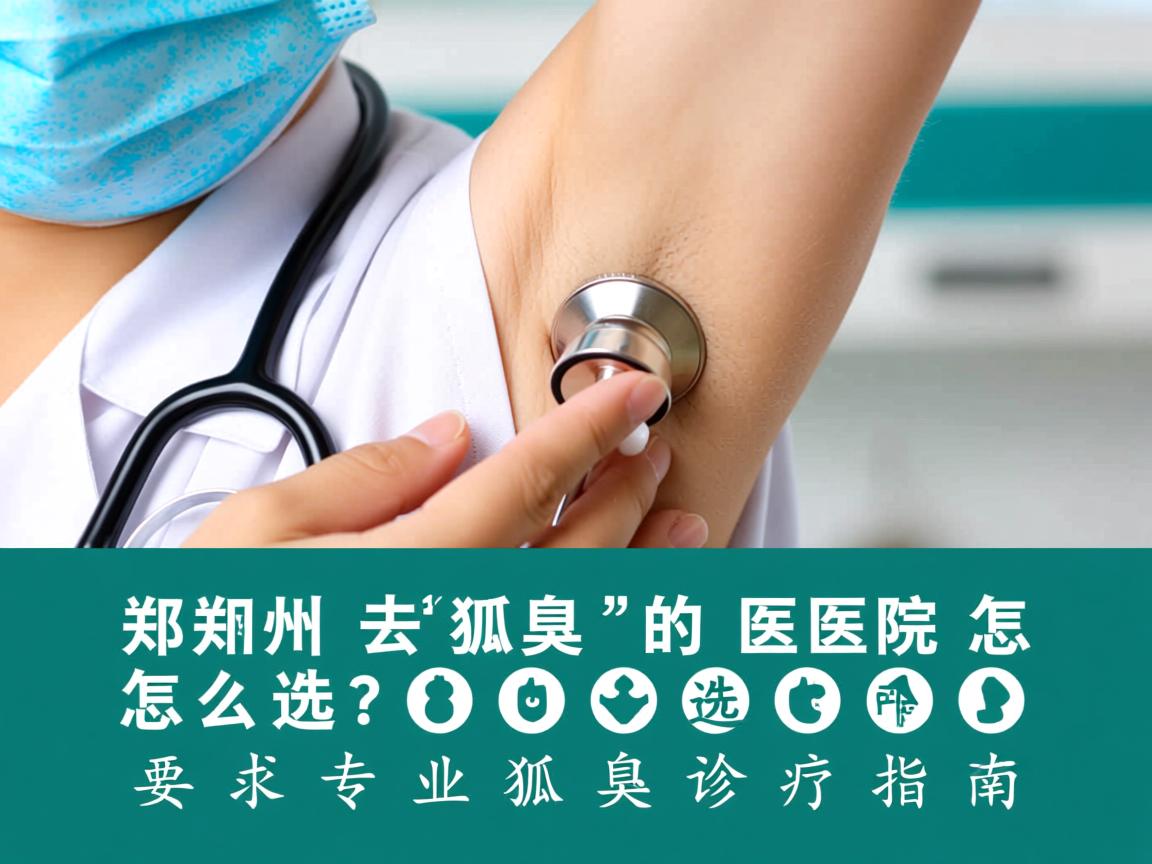 郑州去狐臭的医院怎么选？郑州专业狐臭诊疗指南