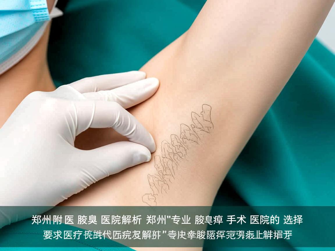 郑州附医腋臭医院解析，郑州专业腋臭手术医院的选择
