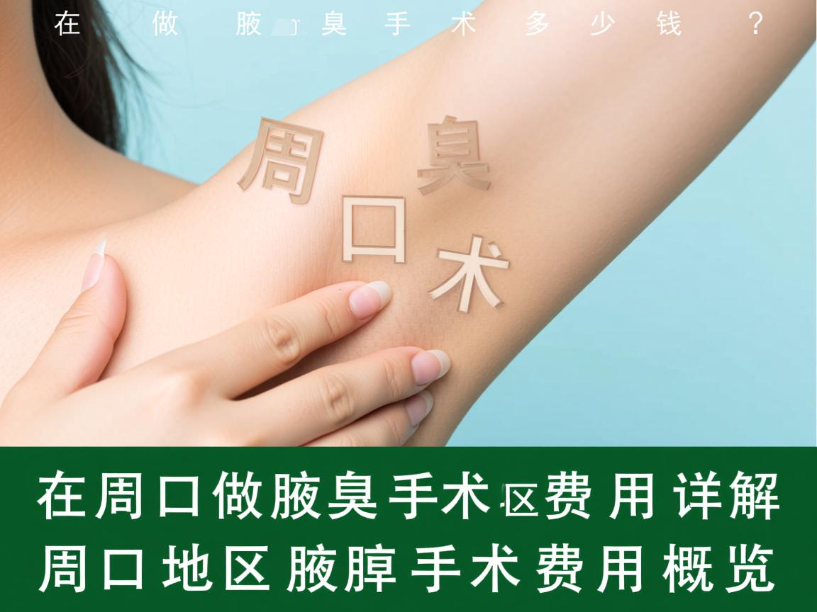 在周口做腋臭手术多少钱？周口腋臭手术费用详解
周口地区腋臭手术费用概览