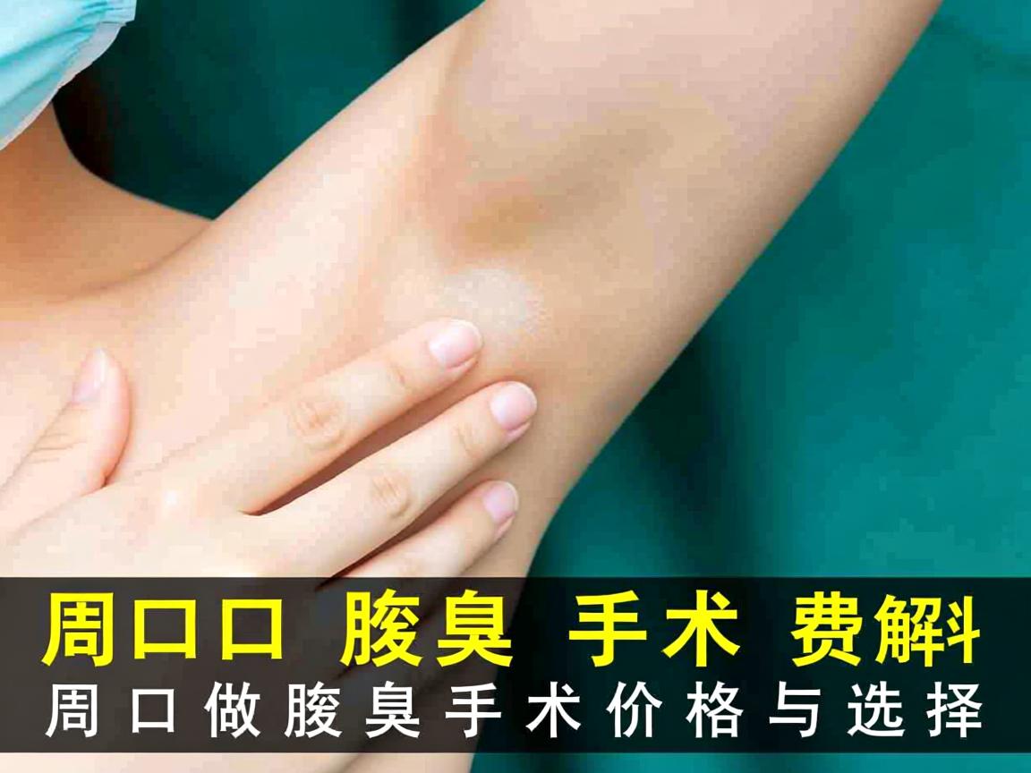 周口腋臭手术费用解析，周口做腋臭手术的价格与选择