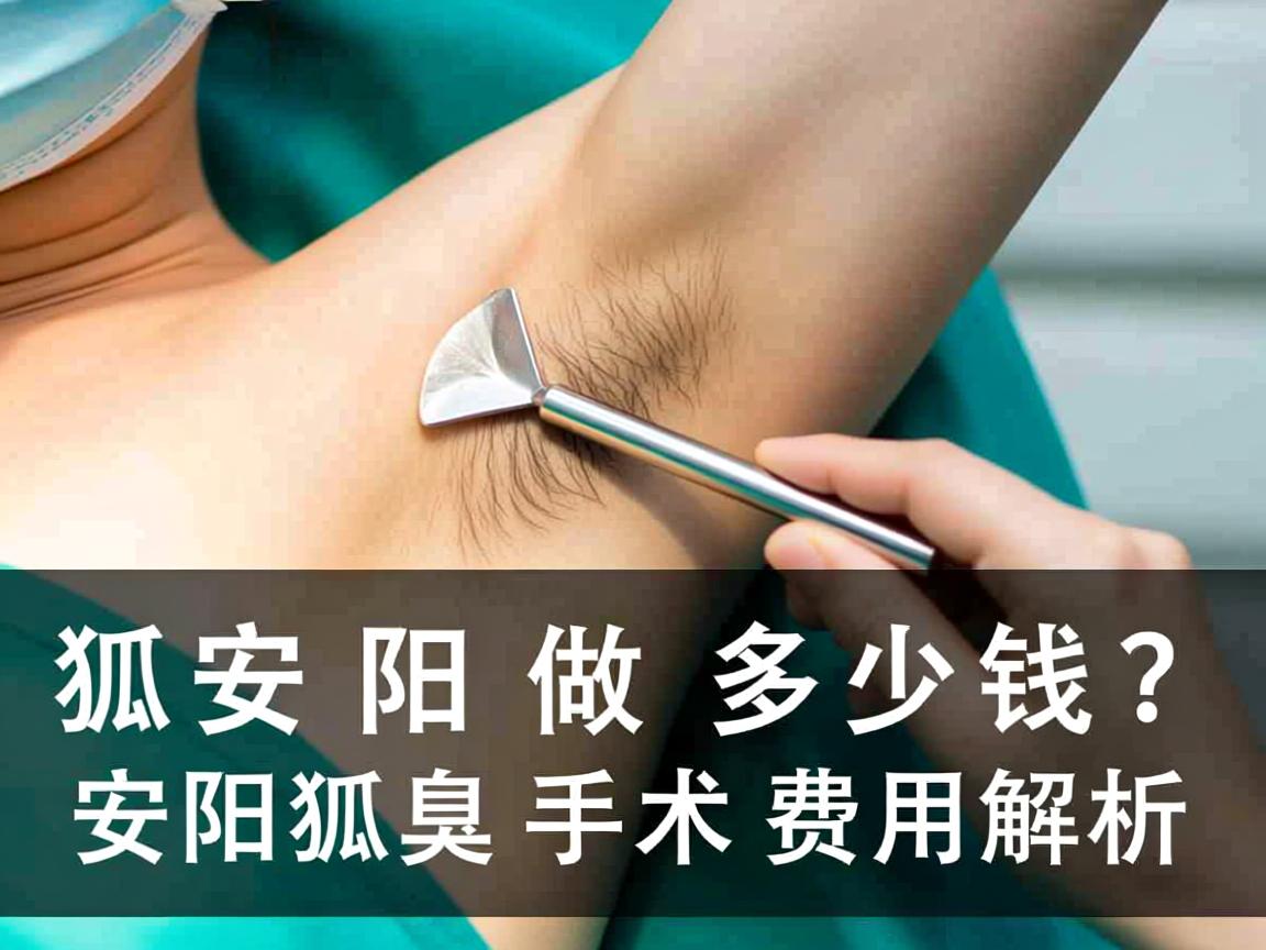 狐臭手术在安阳做多少钱？安阳狐臭手术费用解析