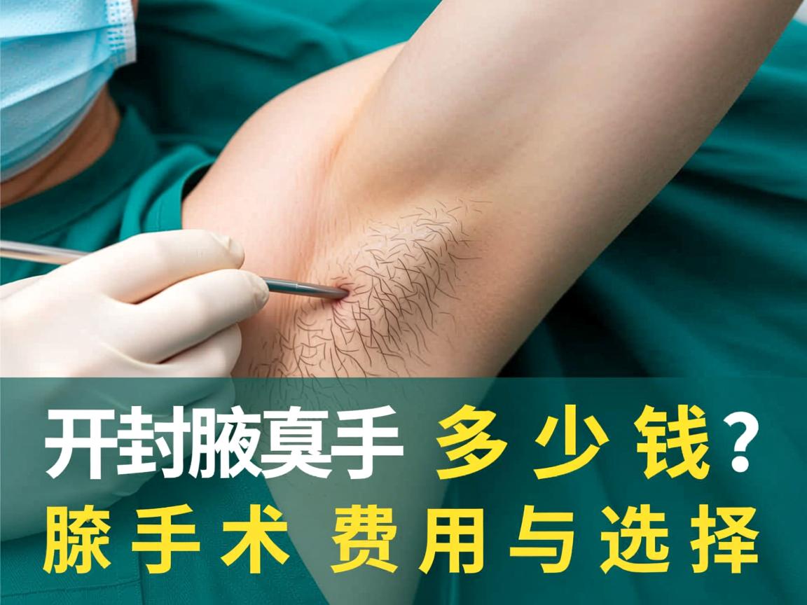 开封腋臭手术多少钱？详解腋臭手术费用与选择