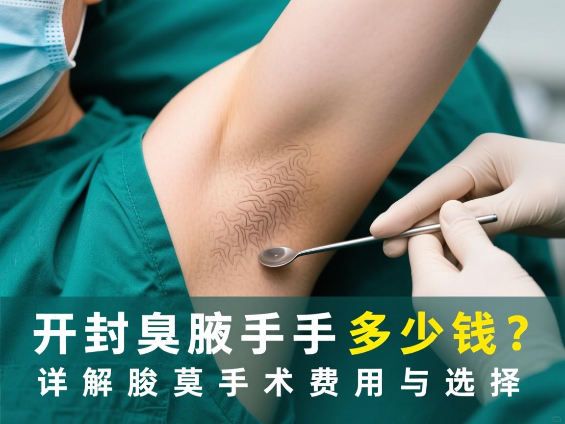 开封腋臭手术多少钱？详解腋臭手术费用与选择