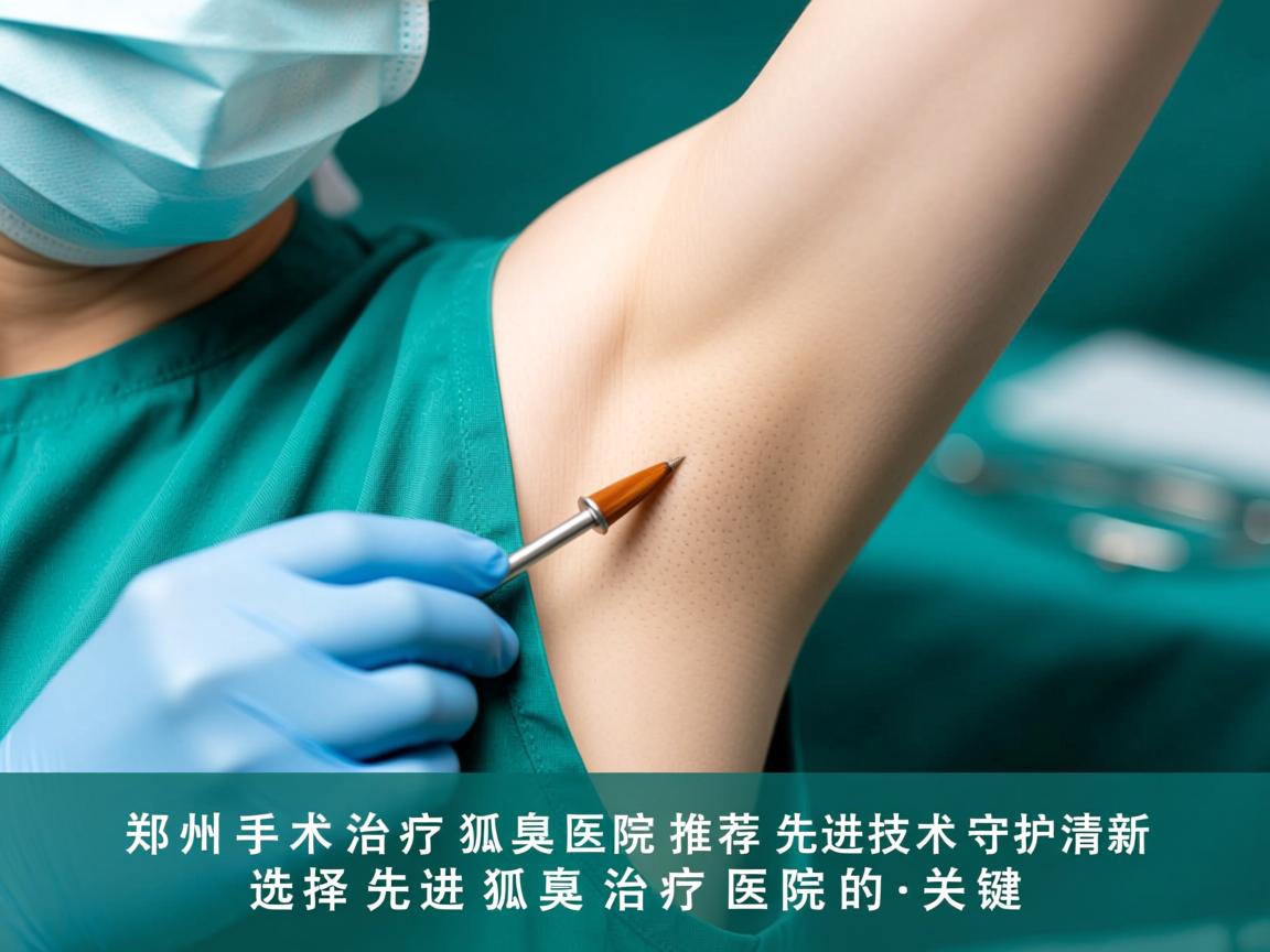 郑州手术治疗狐臭医院推荐，先进技术守护清新，选择先进狐臭治疗医院的关键