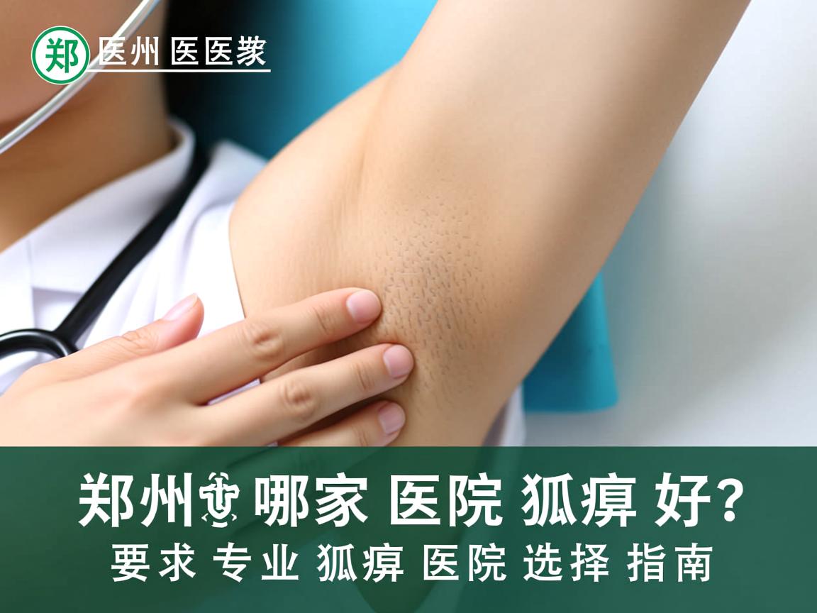 郑州哪家医院狐臭好？郑州专业狐臭医院选择指南