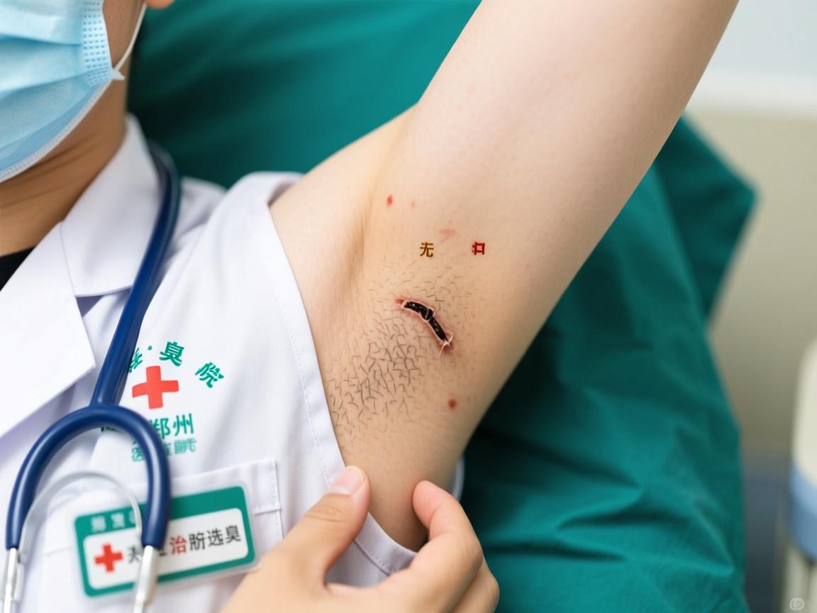 郑州附医腋臭医院解析，无创口治腋臭，无创口治新选择