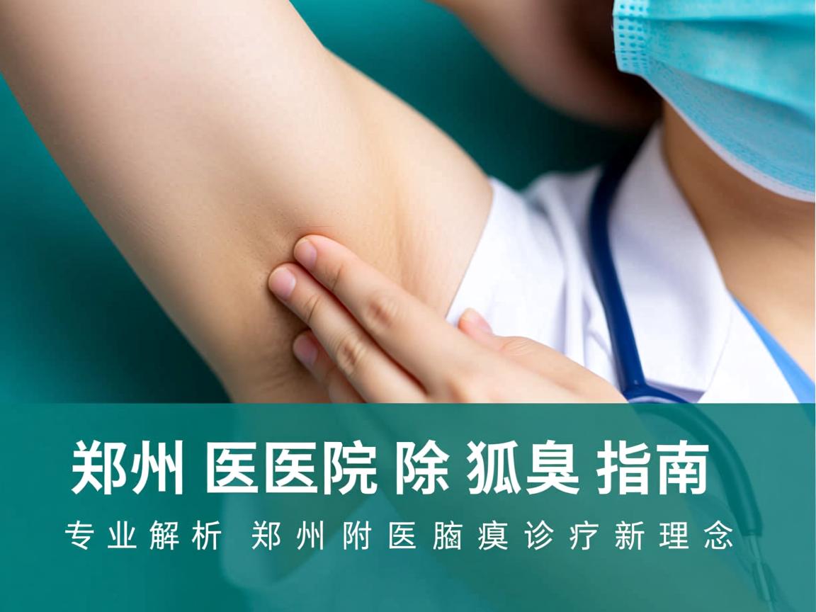 郑州医院除狐臭指南，专业解析郑州附医腋臭诊疗新理念