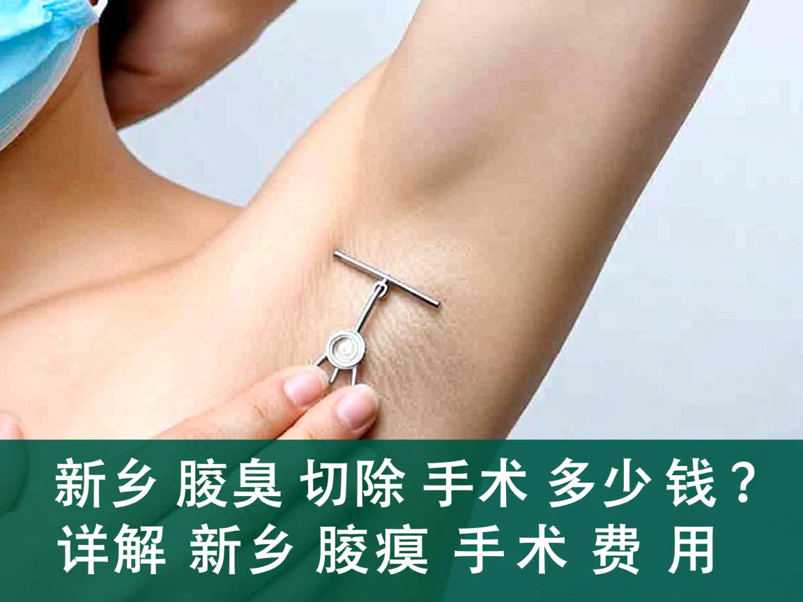 新乡腋臭切除手术多少钱？详解新乡腋臭手术费用