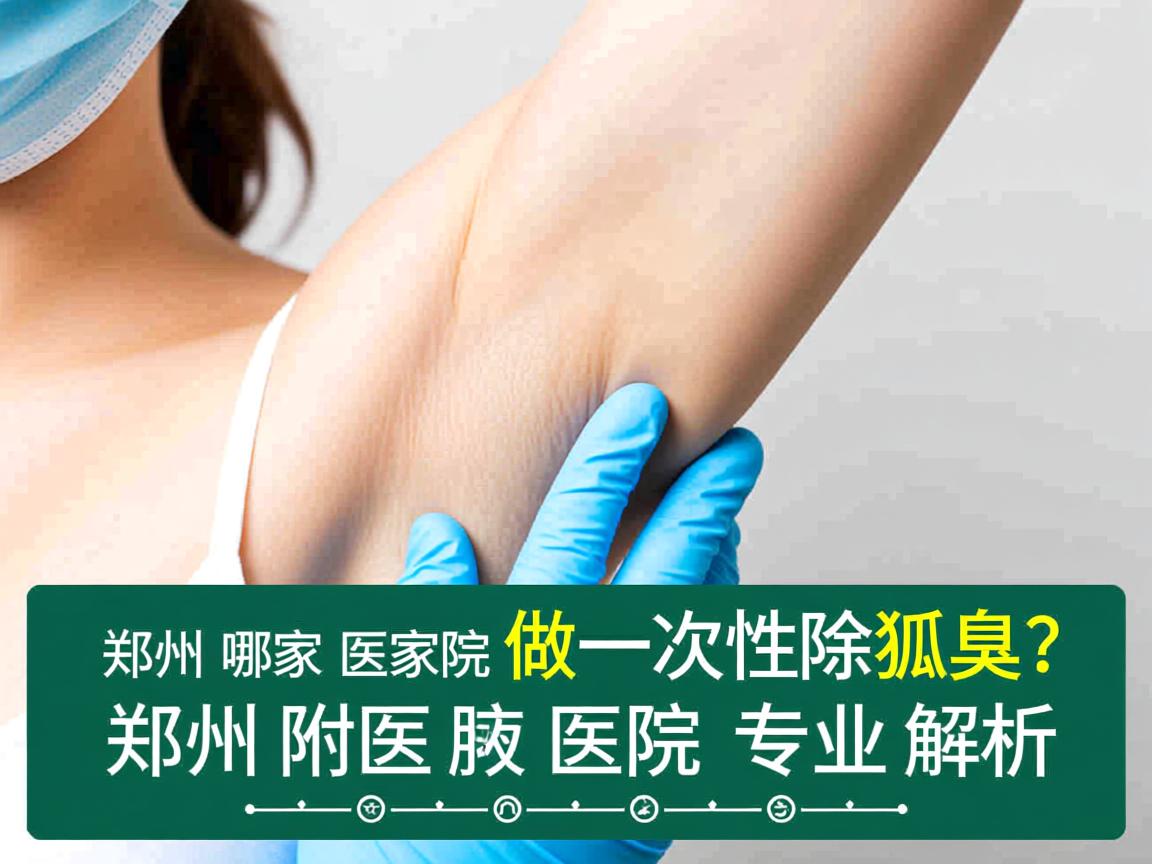 郑州哪家医院做一次性除狐臭？郑州附医腋臭医院专业解析