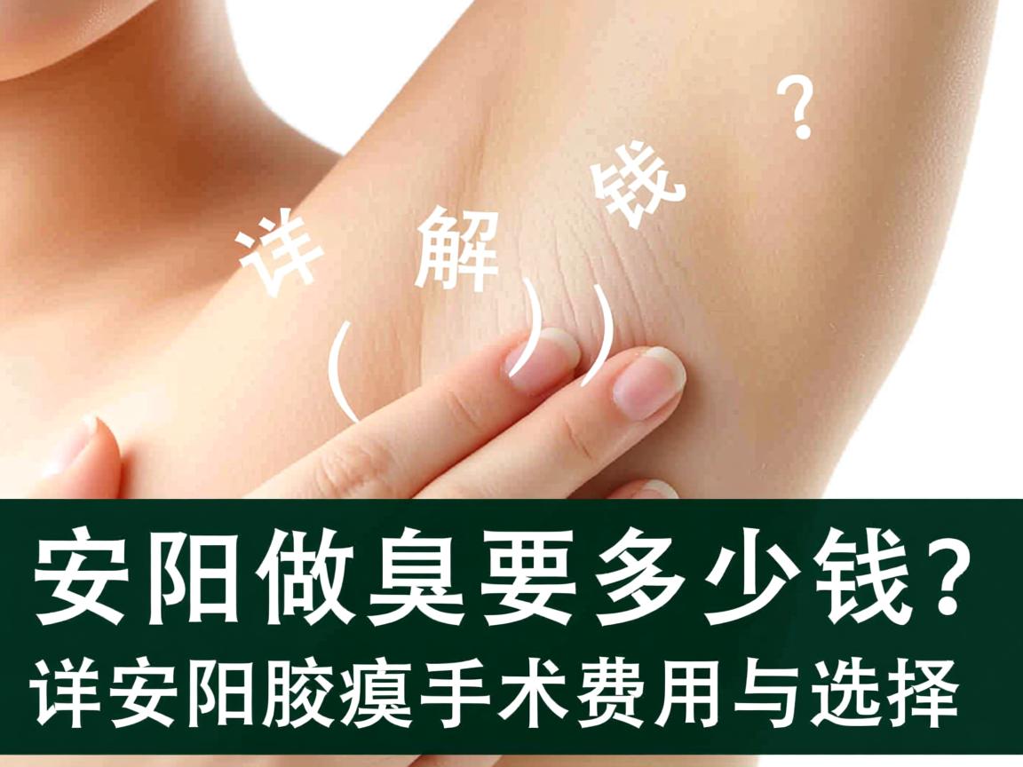 安阳做腋臭要多少钱？详解安阳腋臭手术费用与选择