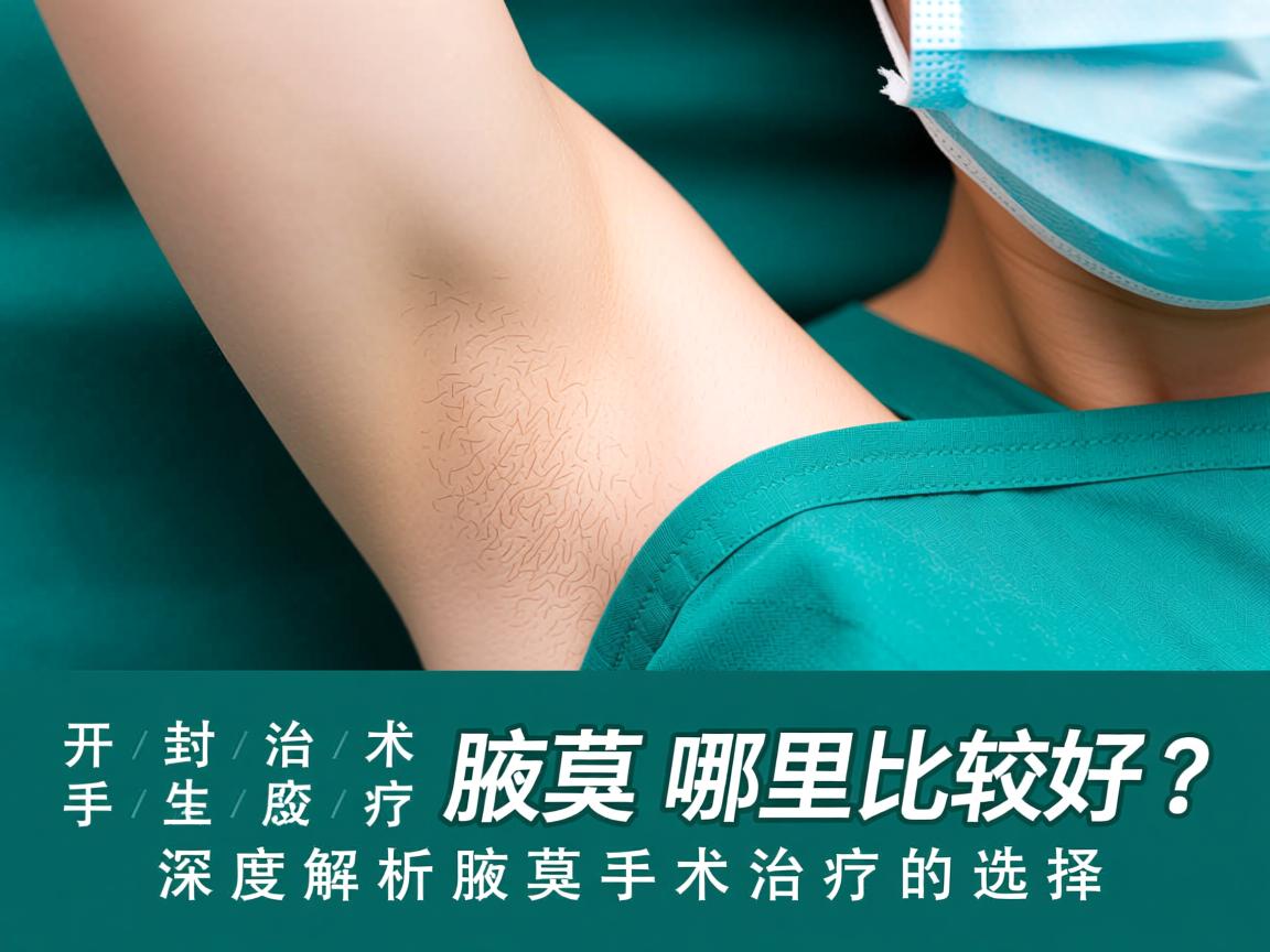 开封手术治疗腋臭哪里比较好？深度解析腋臭手术治疗的选择
