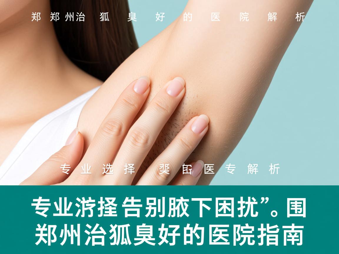 郑州治狐臭好的医院解析，专业选择告别腋下困扰，郑州治狐臭好的医院指南