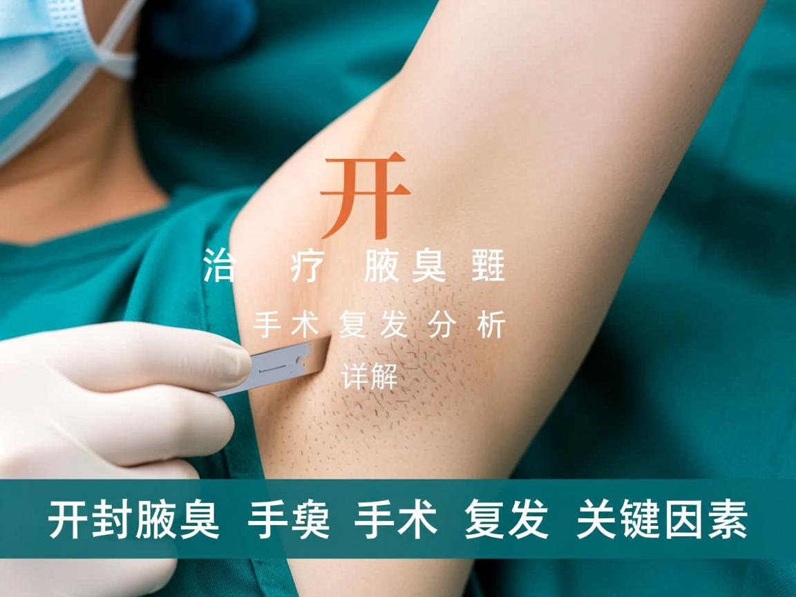 开封治疗腋臭手术复发分析，详解腋臭手术复发关键因素