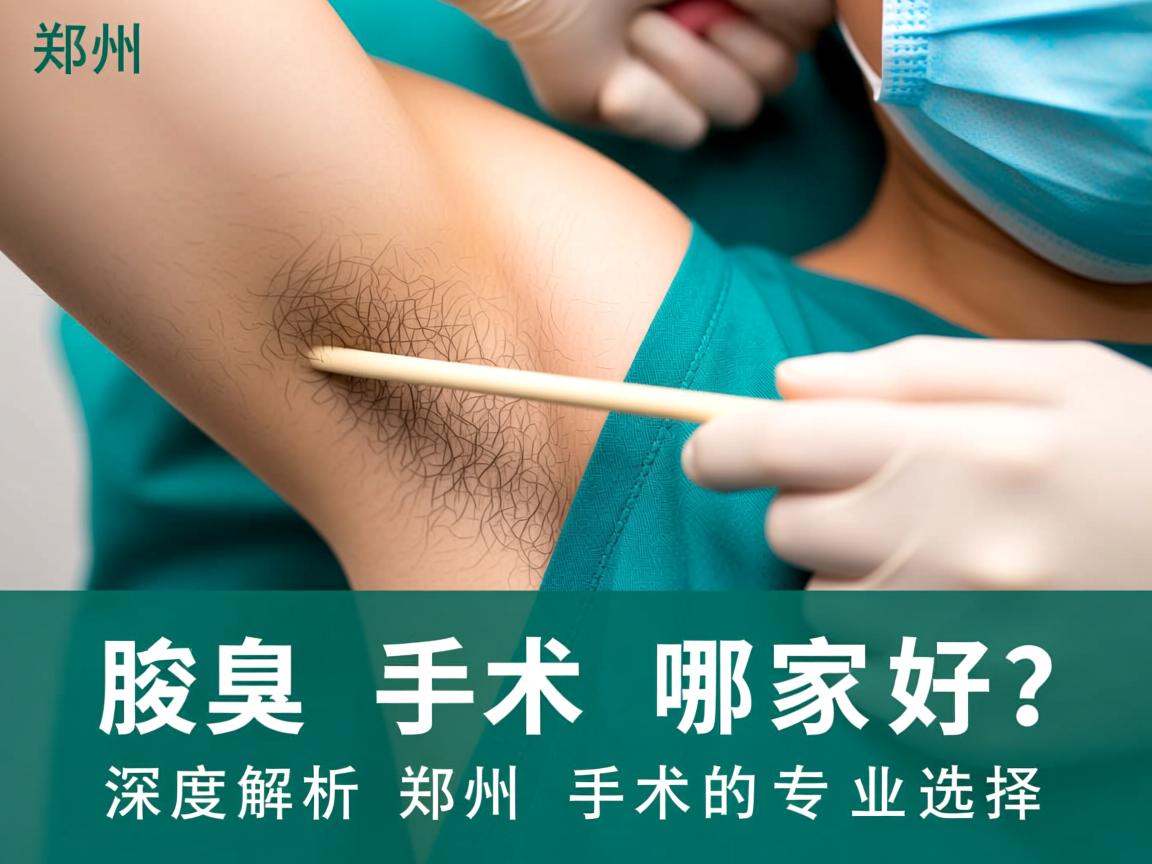 郑州腋臭手术哪家好？深度解析郑州腋臭手术的专业选择