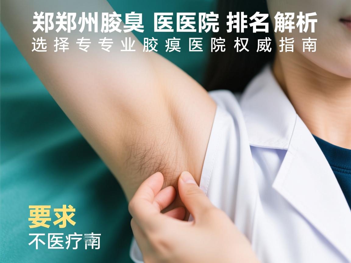 郑州腋臭医院排名解析，选择专业腋臭医院的权威指南