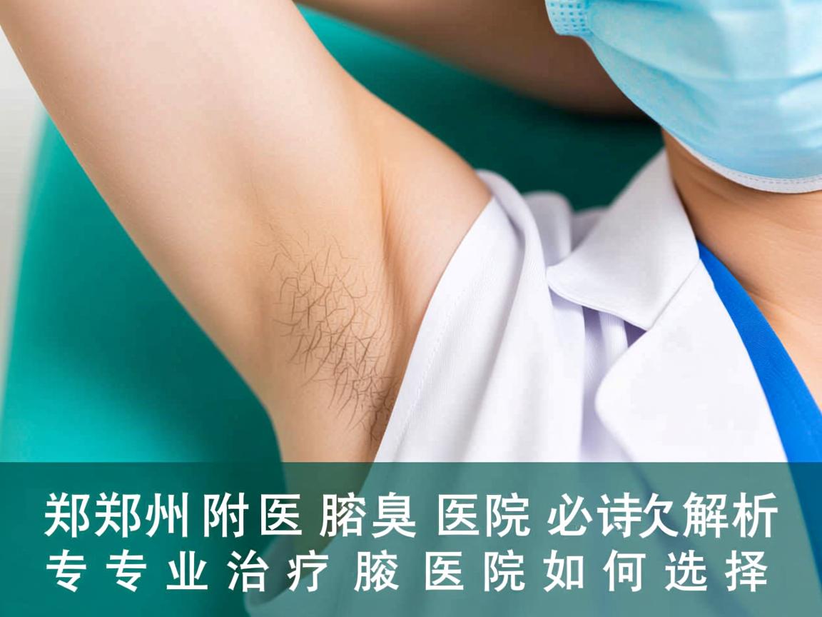 郑州附医腋臭医院解析，专业治疗腋臭的医院如何选择