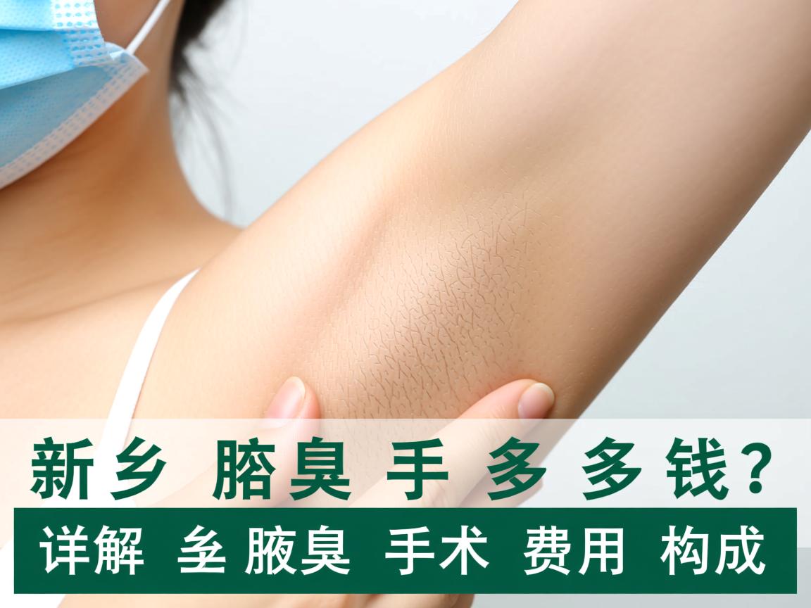 新乡腋臭手术多少钱？详解新乡腋臭手术费用构成