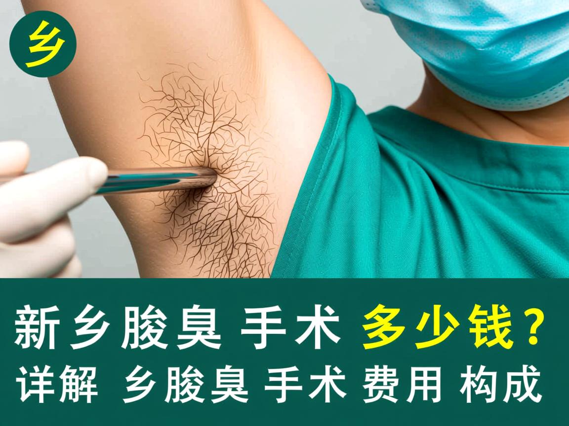新乡腋臭手术多少钱？详解新乡腋臭手术费用构成