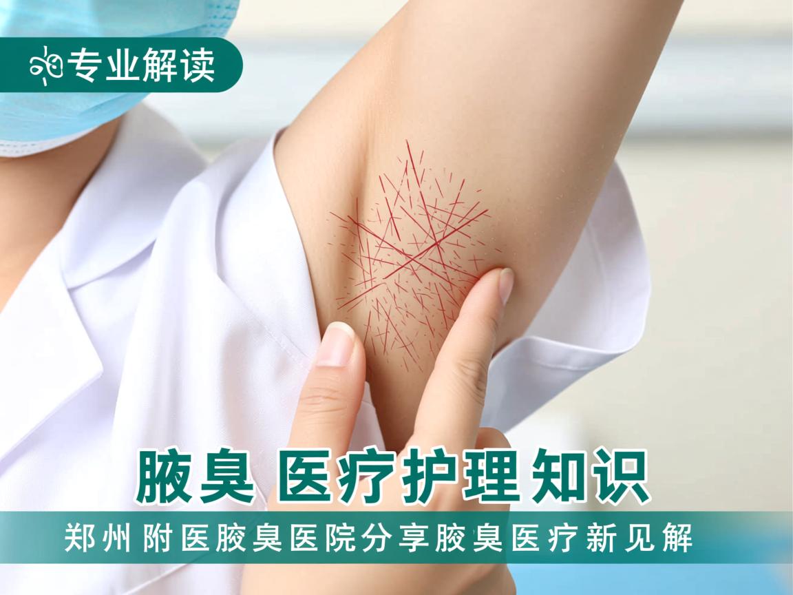 专业解读腋臭医疗护理知识，郑州附医腋臭医院分享腋臭医疗新见解
