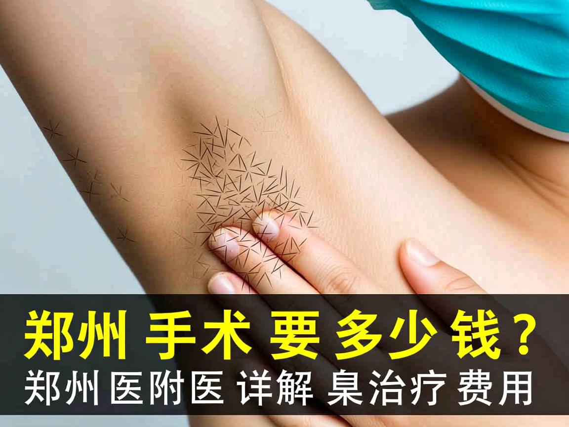 郑州腋臭手术要多少钱？郑州附医详解腋臭治疗费用