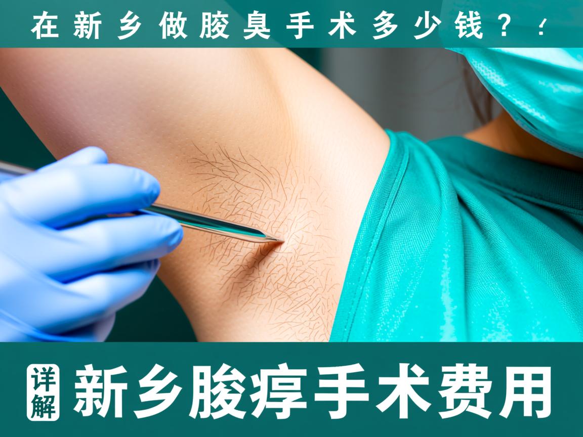 在新乡做腋臭手术多少钱？详解新乡腋臭手术费用